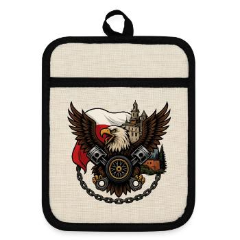 Eagle Rider – Road Freedom Spirit - Maniques avec dos en caoutchouc - lin/noir  - Devant