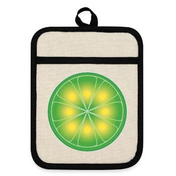LimeWire old - Chemise design Unisexe - Maniques avec dos en caoutchouc - lin/noir  - Devant
