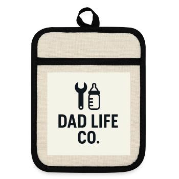 Bouteilles d’outils Dad Life Co - Maniques avec dos en caoutchouc - lin/noir  - Devant
