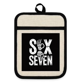 Sox Seven Squelette Main - Maniques avec dos en caoutchouc - lin/noir  - Devant