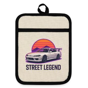 Légende de la route Sunset Drift - Maniques avec dos en caoutchouc - lin/noir  - Devant