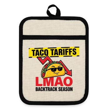 LMAO Motif des lunettes de soleil Taco - Maniques avec dos en caoutchouc - lin/noir  - Devant