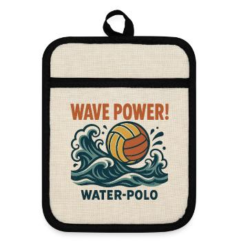 Vague Puissance Water Polo - Maniques avec dos en caoutchouc - lin/noir  - Devant