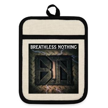 Breathless Nothing by Mark Noone - Pot holders with rubber back - linen/black  - Front