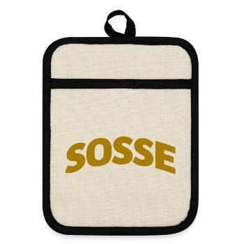 Sosse Forever - Pot holders with rubber back - linen/black  - Front