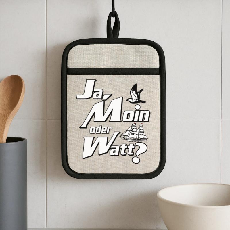 Ja Moin oder Watt? Maniques avec dos en caoutchouc