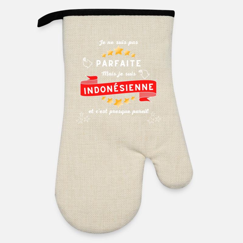 Ich bin nicht perfekt, aber ich bin ein Datengewerkschafter - Ofenhandschuh mit Gummibeschichtung - Leinen/Schwarz