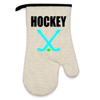 BALL SPORT HOCKEY - FIELD HOCKEY - Oven glove with rubber coating - linen/black  - Front