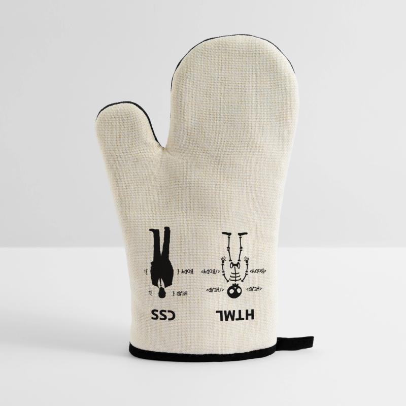 Developer Programmer Coden Css Scripting Code Oven glove with rubber coating