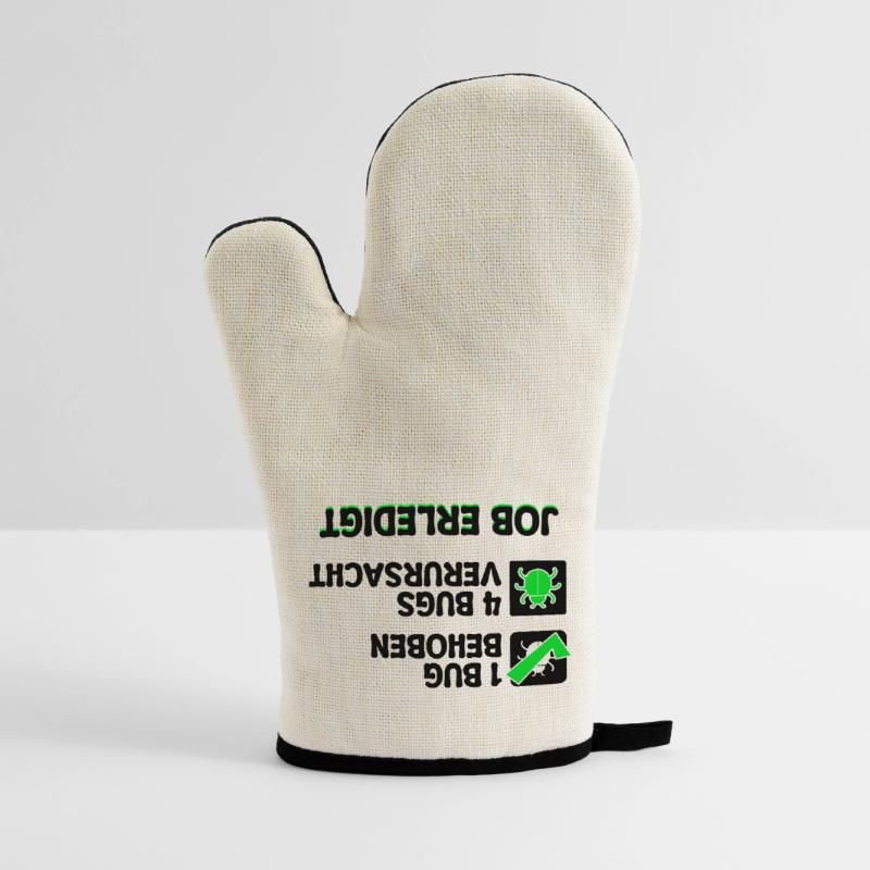 Open Source Bugfixing Bugs Developer Programmier Ofenhandschuh mit Gummibeschichtung