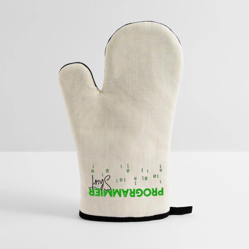 Programmer Developer Code Statement Scripting Oven glove with rubber coating