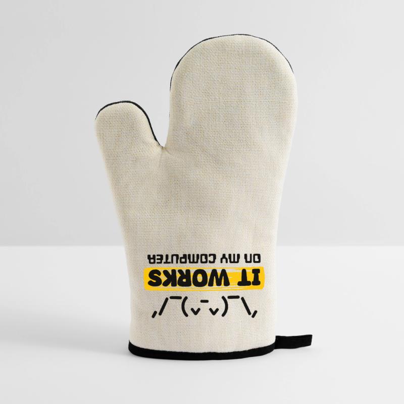 Coden Skripting Computerfreak Developer Statement Ofenhandschuh mit Gummibeschichtung