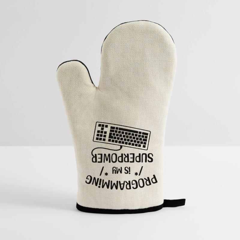 Computerfreak Statement Developer Programmierer Ofenhandschuh mit Gummibeschichtung