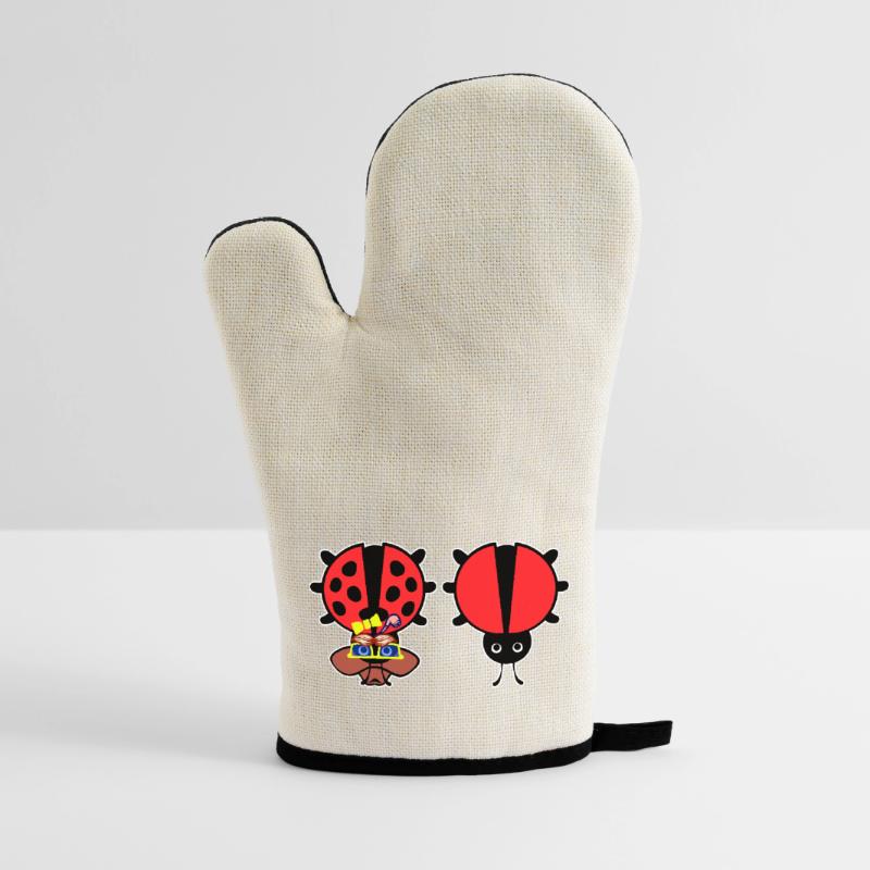 Bugs Bugfixing Debug Developer Computergeek Oven glove with rubber coating