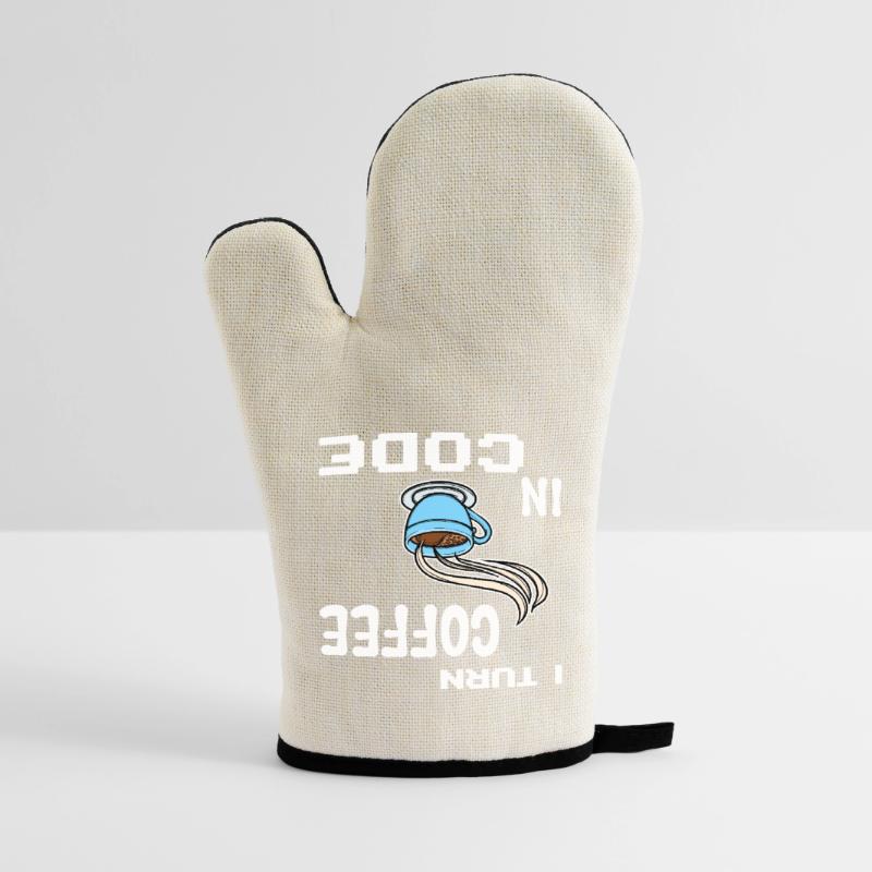 Developer Computergeek Statement Programmer Oven glove with rubber coating
