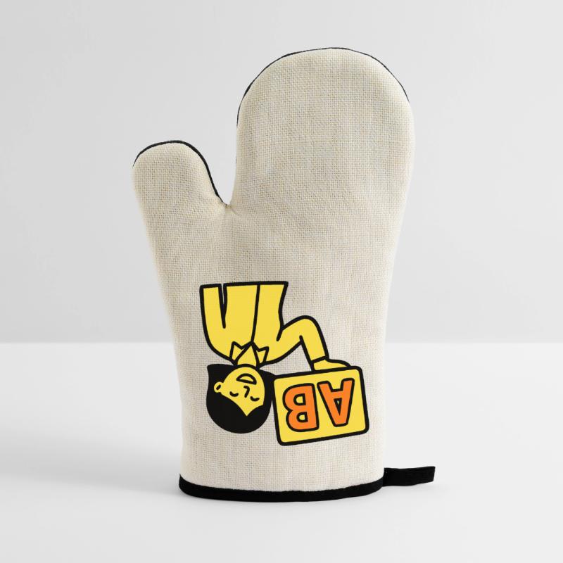 Teacher Elementary School ABC Vector Oven glove with rubber coating