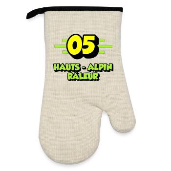 High Alpine Complainer - Oven glove with rubber coating - linen/black  - Front