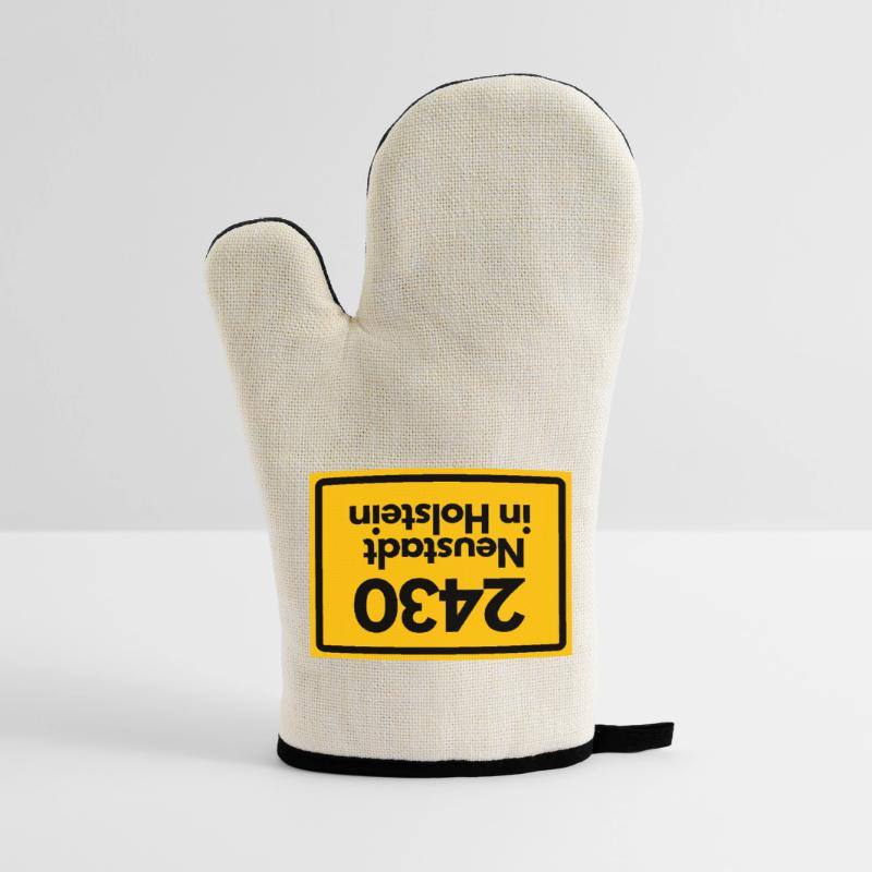 OLD POSTCODE POSTCODE 2430 NEUSTADT IN HOLSTEIN Oven glove with rubber coating
