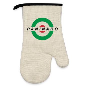 Paninaro - Gant de cuisine avec revêtement en caoutchouc - lin/noir  - Devant