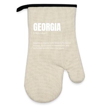 Georgia Charme Business Dynamics - Oven glove with rubber coating - linen/black  - Front