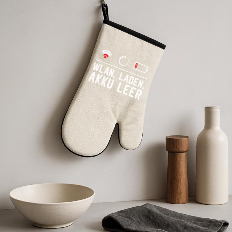 Coder WiFi. LOADING. BATTERY EMPTY FUNNY Oven glove with rubber coating