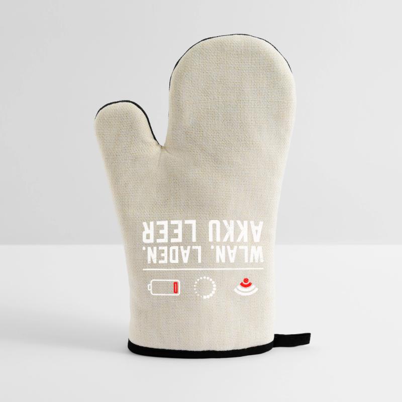 Coder WiFi. LOADING. BATTERY EMPTY FUNNY Oven glove with rubber coating