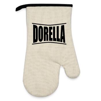t-shirt Dorella t-shirt idée cadeau - Gant de cuisine avec revêtement en caoutchouc - lin/noir  - Devant