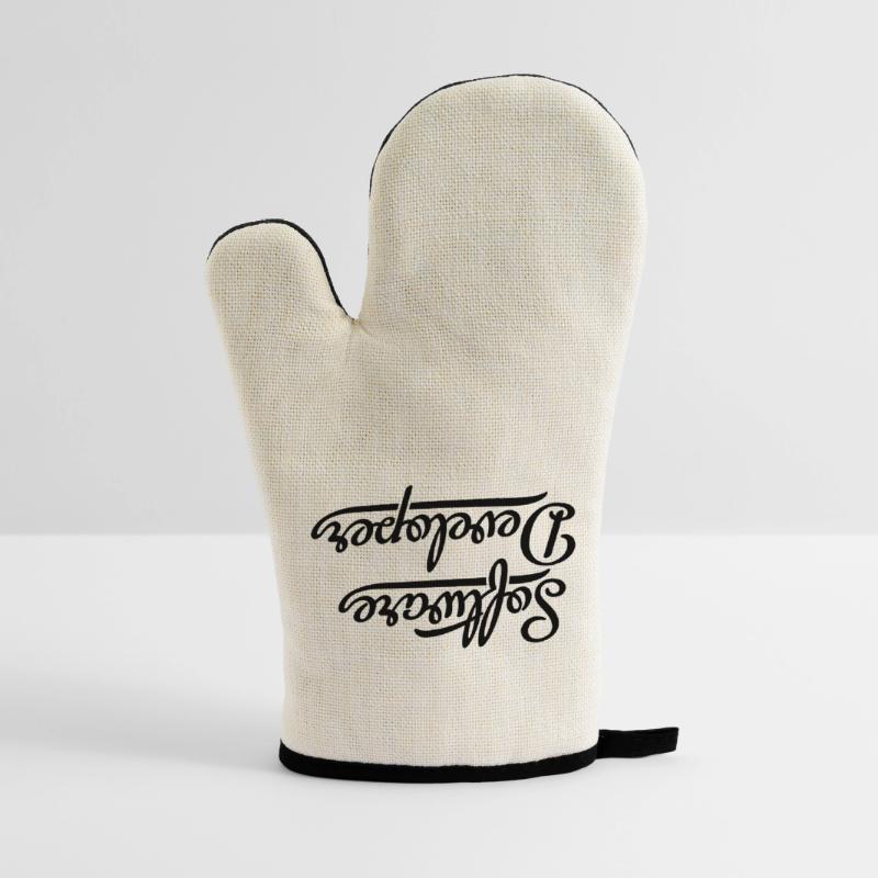 Software developers Oven glove with rubber coating