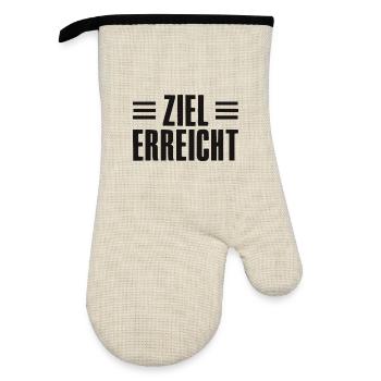 Success Saying for Founder Entrepreneur Startup - Oven glove with rubber coating - linen/black  - Front