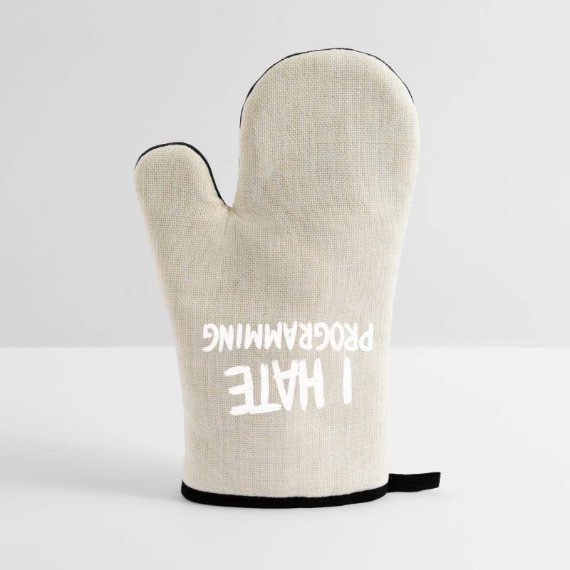 I Hate Programming Fun PC CPU Programmer Oven glove with rubber coating