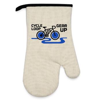 Boucle cycliste Motivation Gear Up - Gant de cuisine avec revêtement en caoutchouc - lin/noir  - Devant