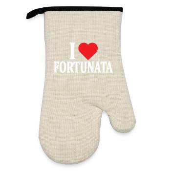 t-shirt J’adore l’idée cadeau du t-shirt Fortunata - Gant de cuisine avec revêtement en caoutchouc - lin/noir  - Devant