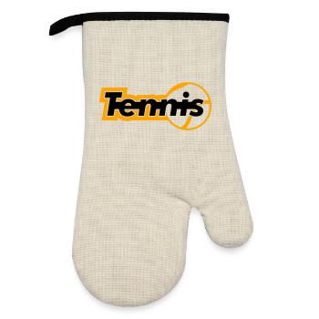 Tennis - Gant de cuisine avec revêtement en caoutchouc - lin/noir  - Devant