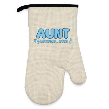 Aunt Loading 2026 - Ofenhandschuh mit Gummibeschichtung - Leinen/Schwarz  - Vorne