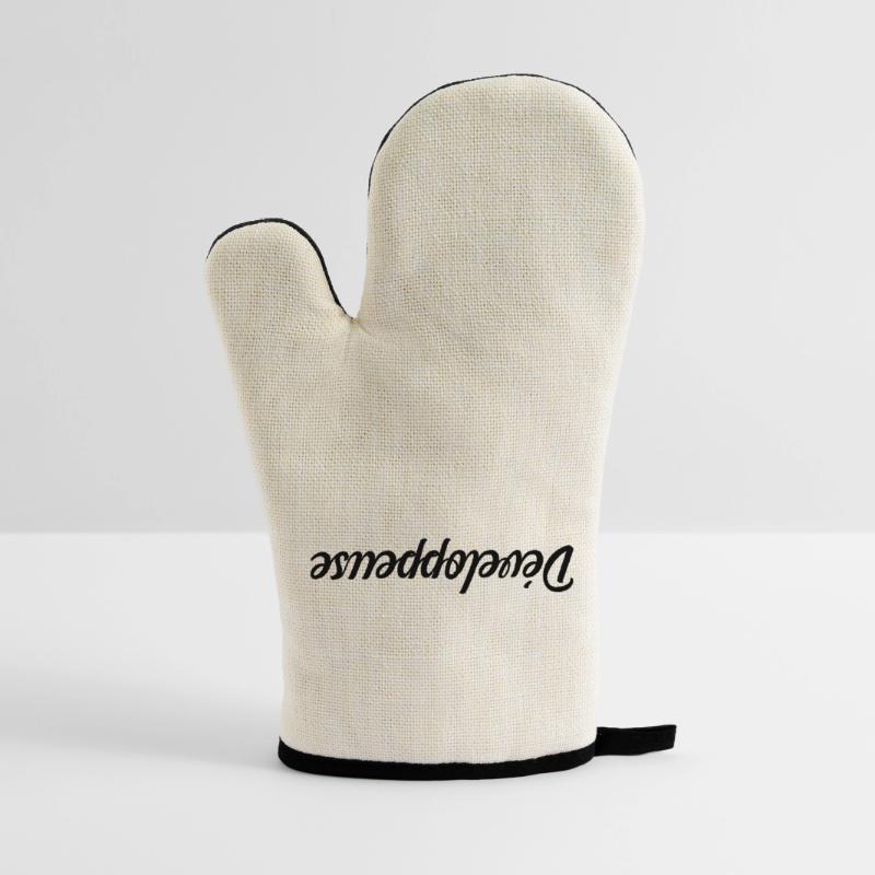 Développeuse Web Code Logiciel Application Tech Gant de cuisine avec revêtement en caoutchouc