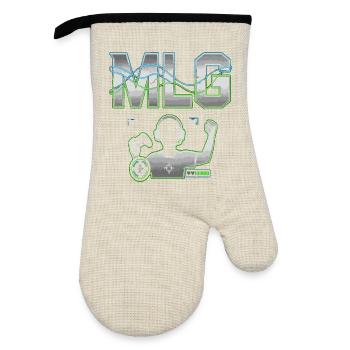 Gaming Console and Headset Major League Gaming - Oven glove with rubber coating - linen/black  - Front