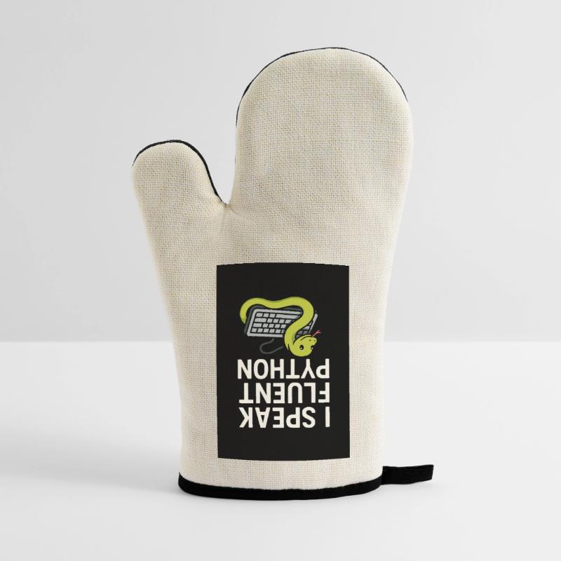 Python Coding Snake Oven glove with rubber coating
