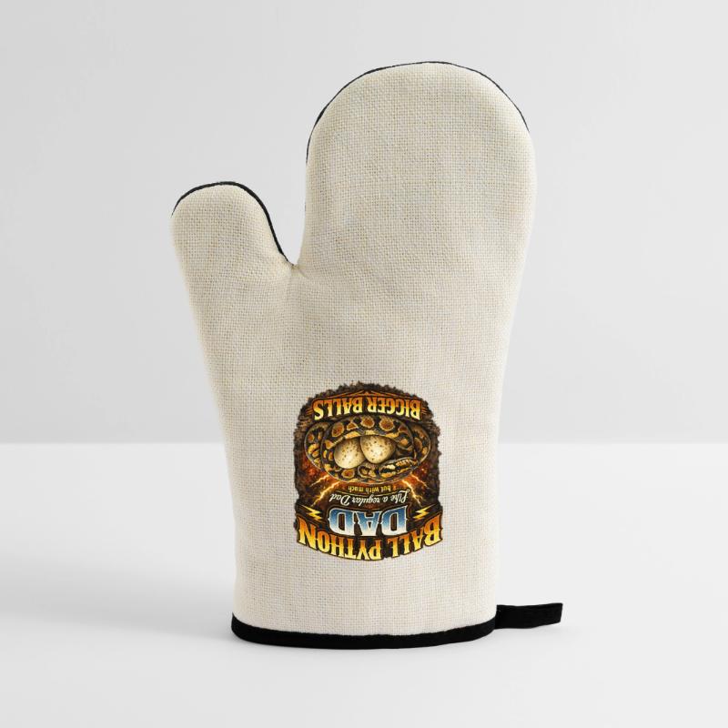 Python roi python Papa Œufs plus gros propriétaire de roi python Gant de cuisine avec revêtement en caoutchouc