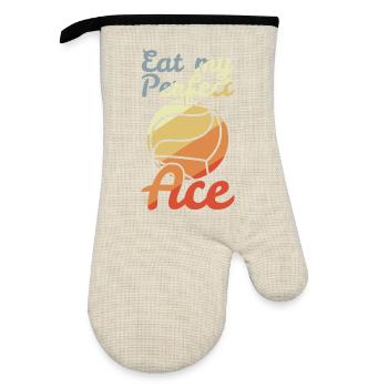 Blague de volleyball - Gant de cuisine avec revêtement en caoutchouc - lin/noir  - Devant