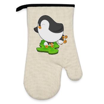 Patins à roulettes Penguin - Gant de cuisine avec revêtement en caoutchouc - lin/noir  - Devant