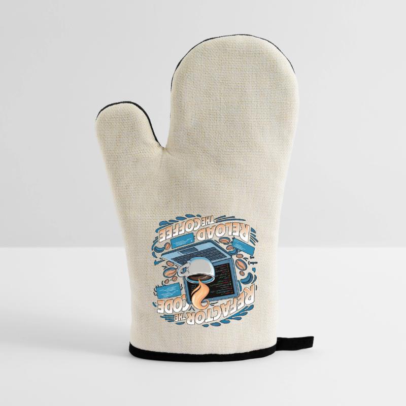 Programmers generate code from coffee Oven glove with rubber coating
