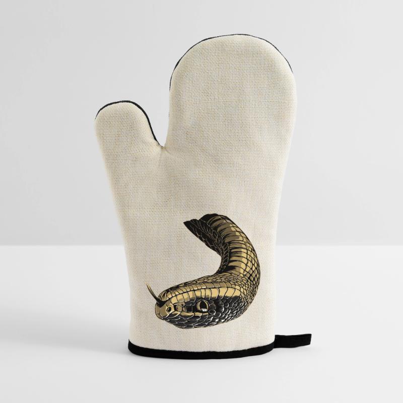 Snake Python Cobra Mamba Rattlesnake Snake Oven glove with rubber coating