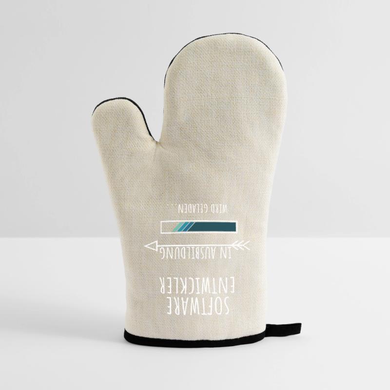 Computer Science Studies Profession Software Developer Oven glove with rubber coating