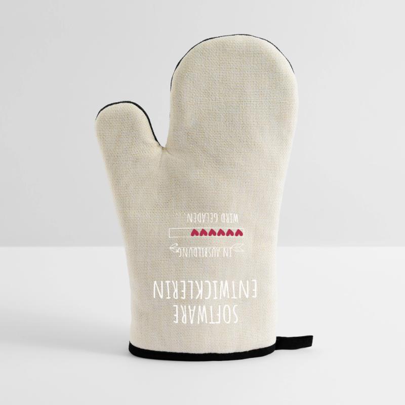 Software Developer Computer Science Studies Profession Oven glove with rubber coating