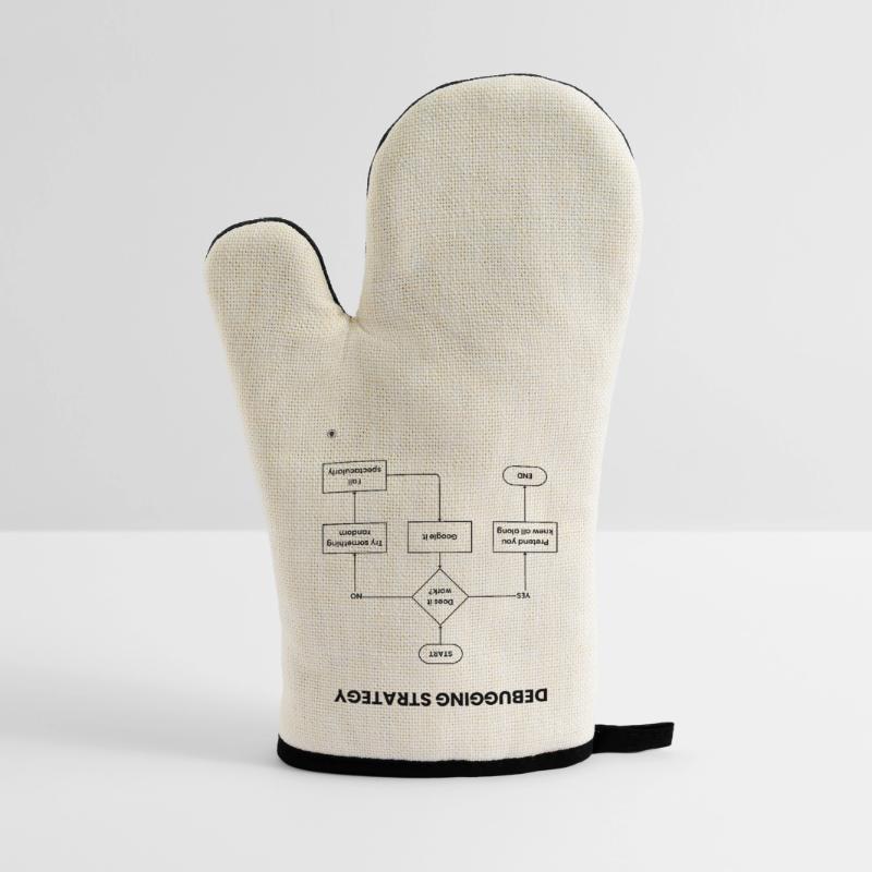 Debugging Strategy Flowchart - Does It Work Gift Oven glove with rubber coating
