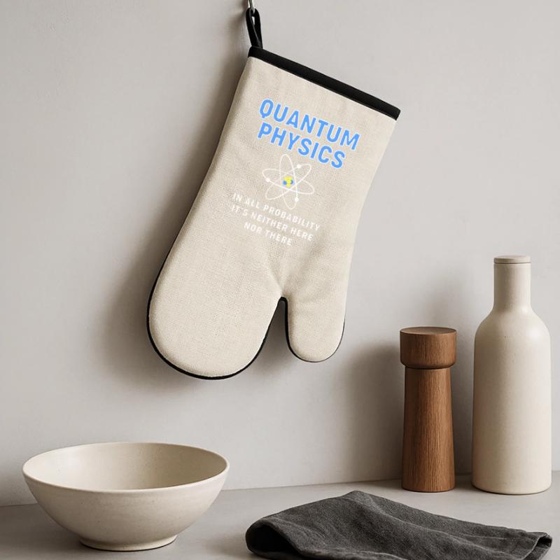 Quantum Physics Quantum Physics Oven glove with rubber coating