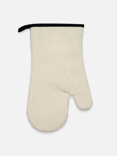 Darts - Ofenhandschuh mit Gummibeschichtung - Leinen/Schwarz