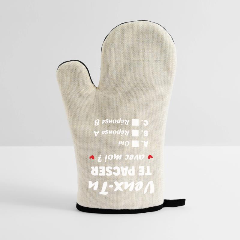 Möchten Sie eine eingebürgerte Partnerschaft eingehen? Romantisches Quiz Ofenhandschuh mit Gummibeschichtung