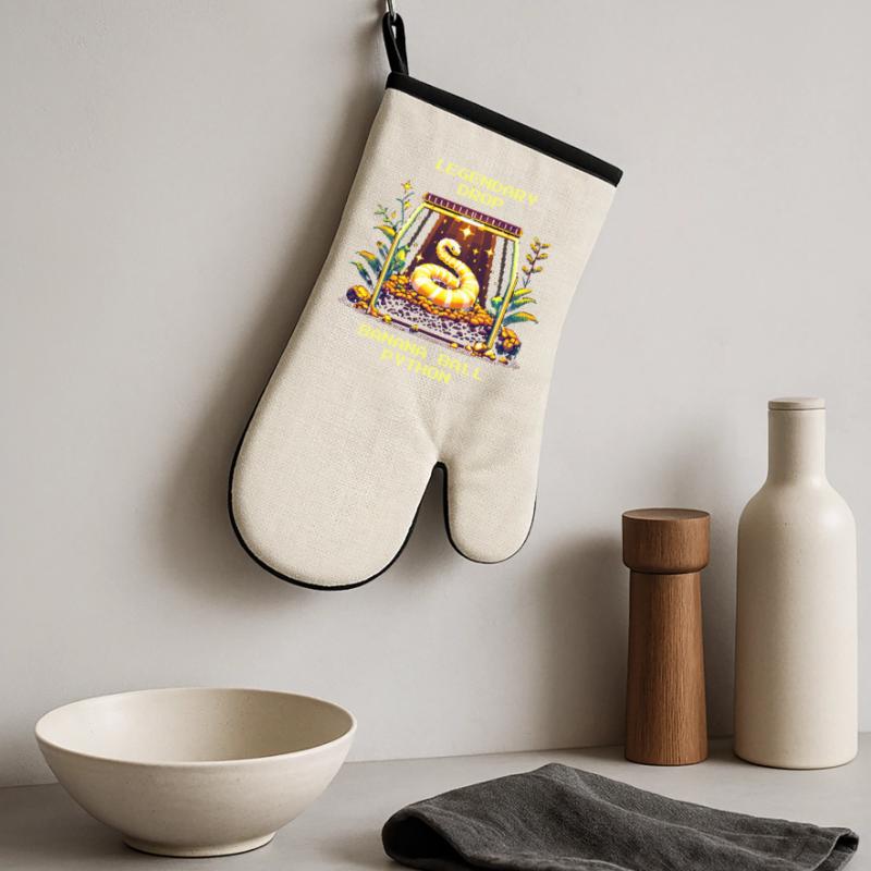 Legendary find: Banana ball python | Python Oven glove with rubber coating