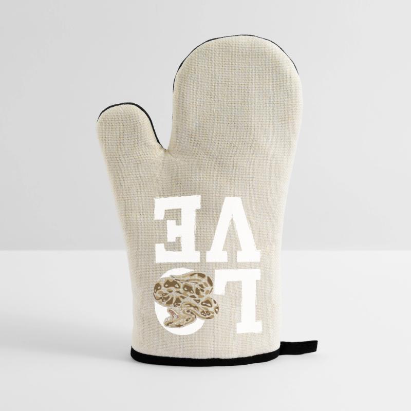 King Python Snakes LOVE Terrarium Python Oven glove with rubber coating